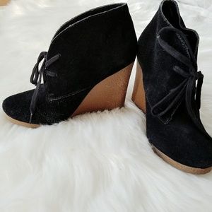 Aldo Wedge Black Booties
